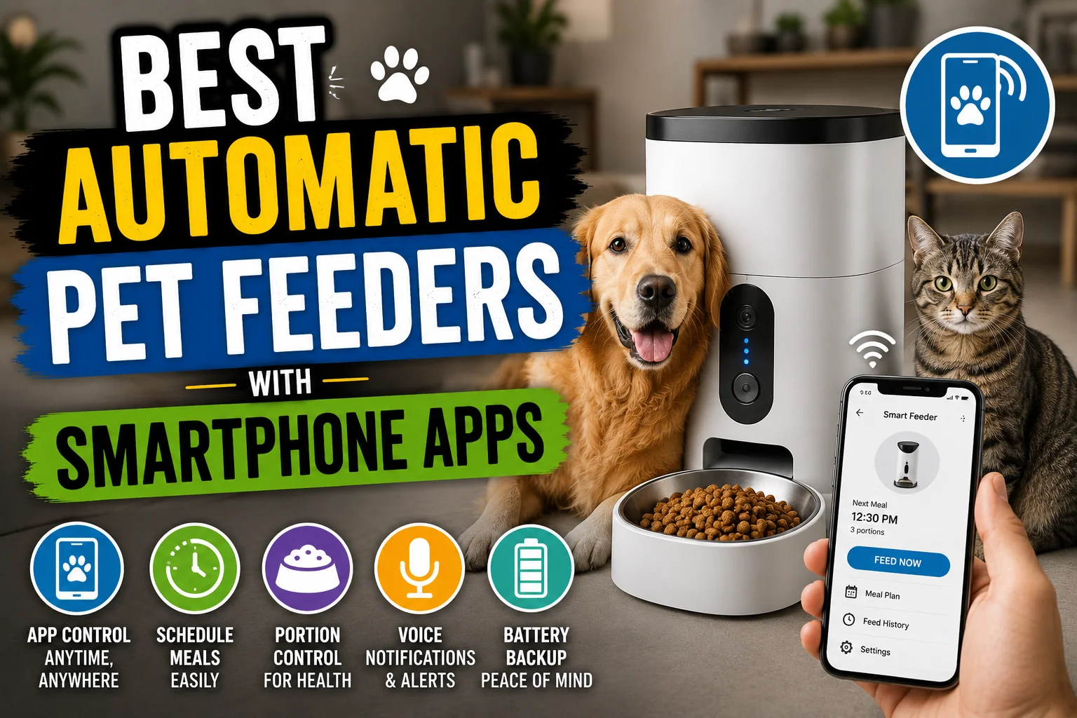 Best Automatic Pet Feeders with Smartphone Apps