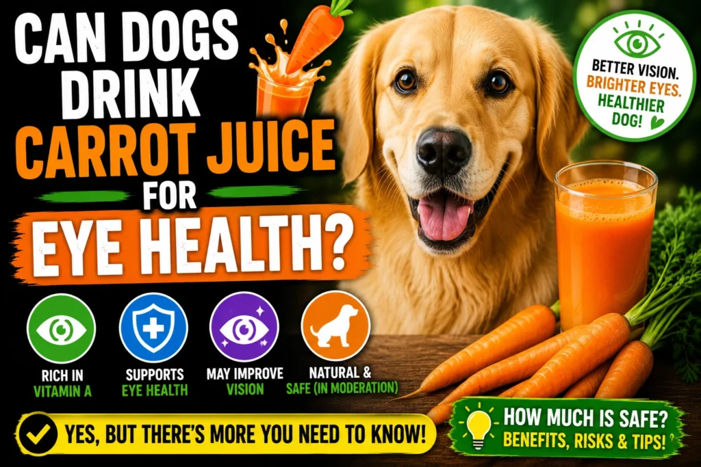 Can Dogs Drink Carrot Juice for Eye Health?