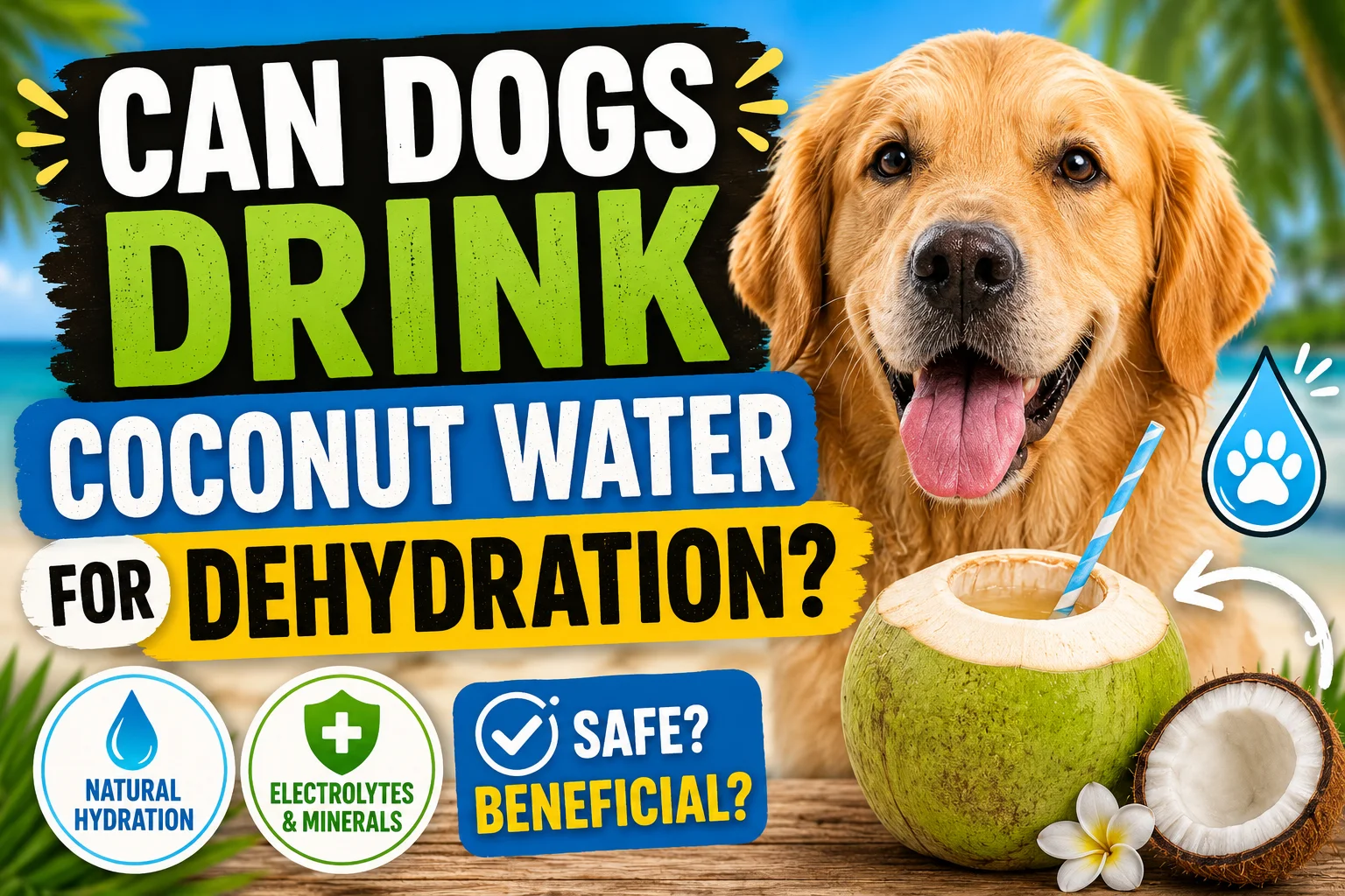 Can Dogs Drink Coconut Water for Dehydration?