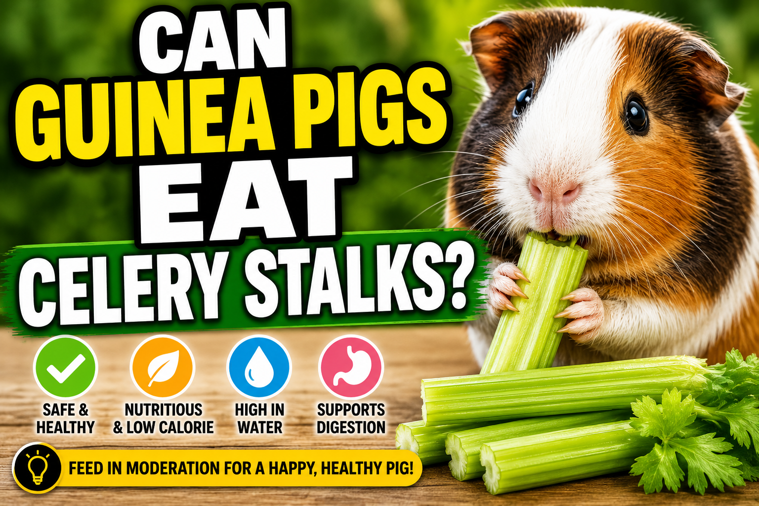Can Guinea Pigs Eat Celery Stalks