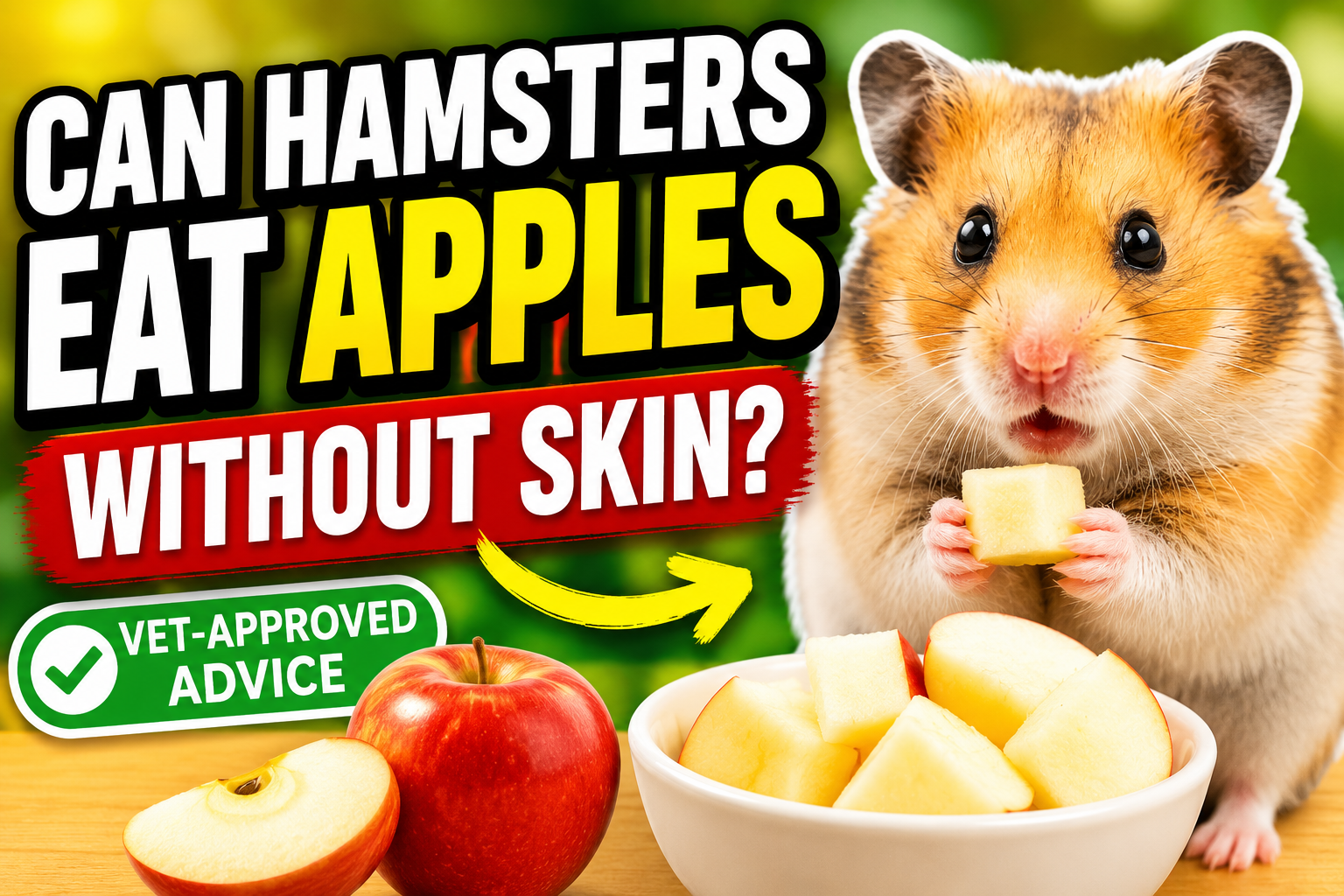 Can Hamsters Eat Apples Without Skin (Vet-Approved Advice)