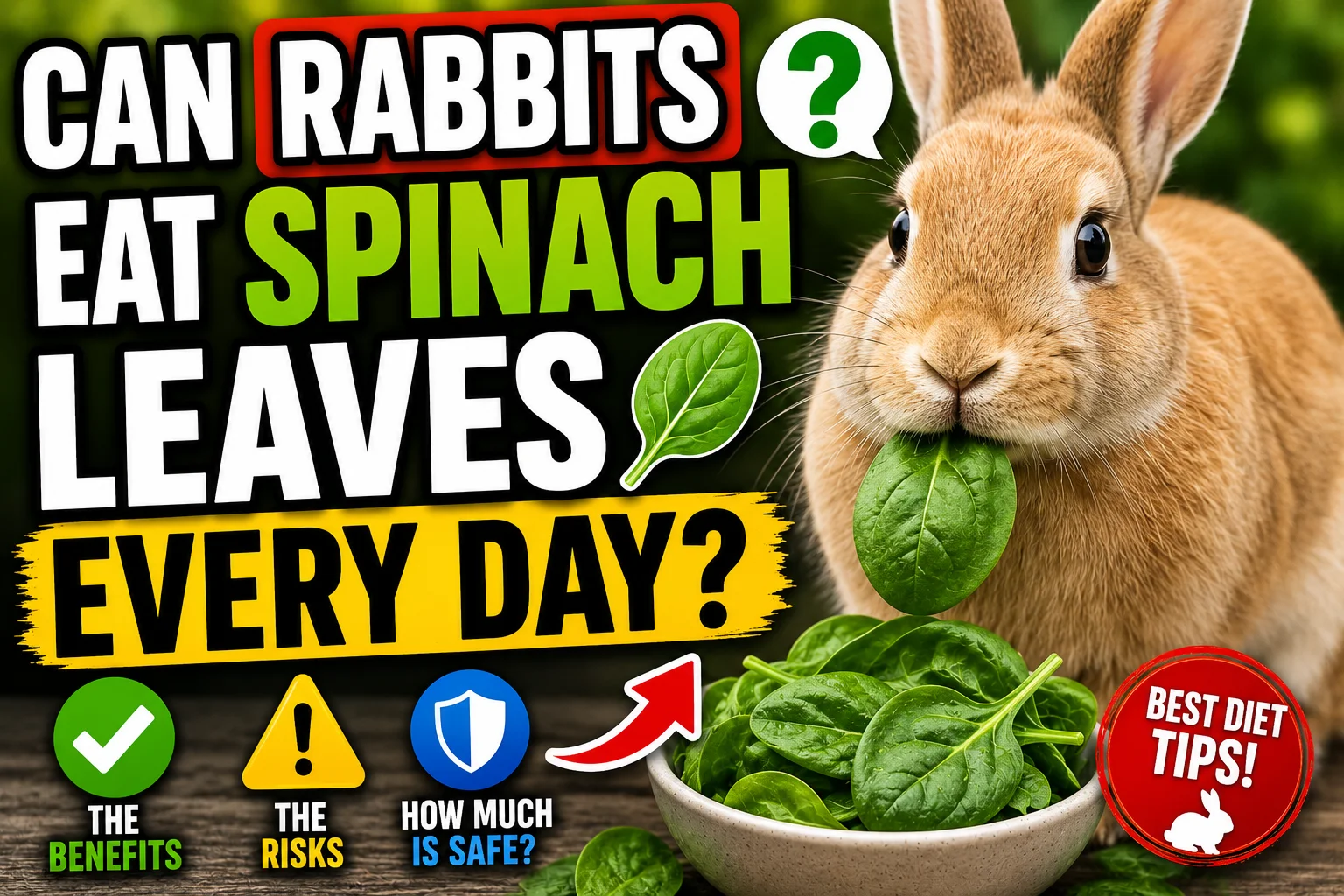 Can Rabbits Eat Spinach Leaves Every Day?