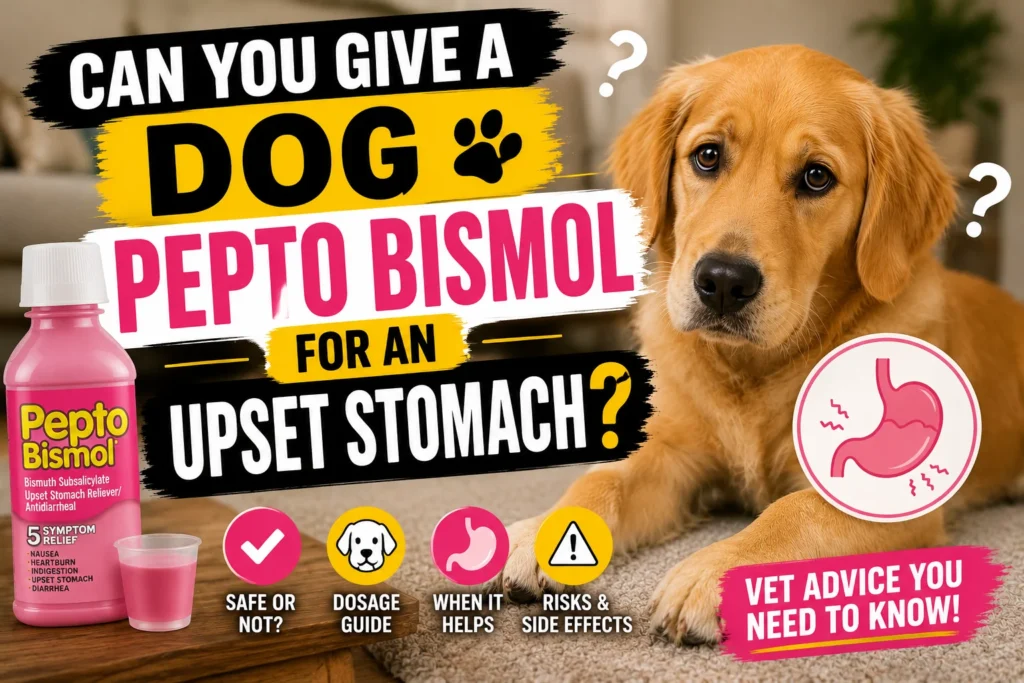 Can You Give a Dog Pepto Bismol for an Upset Stomach?