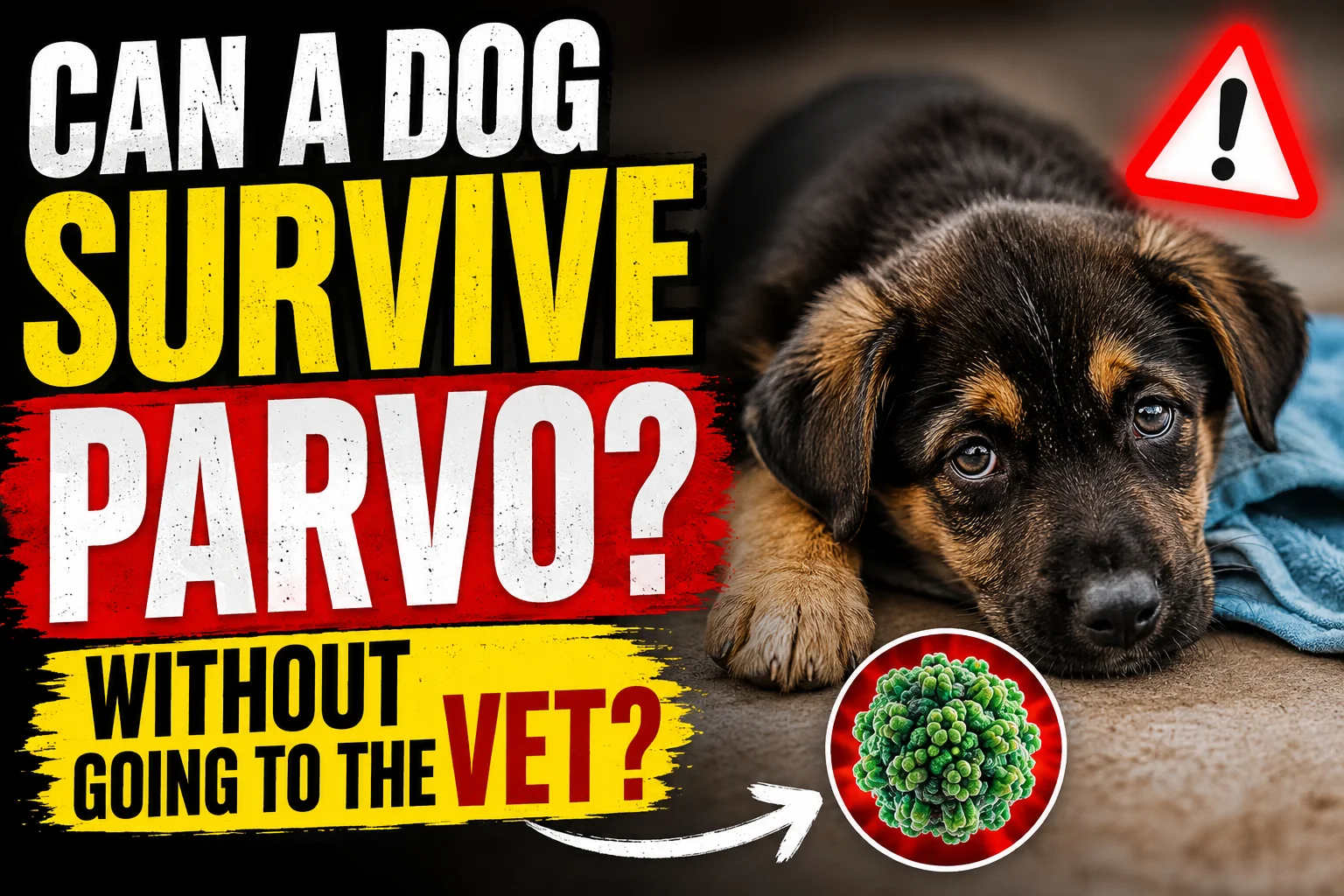 Can a Dog Survive Parvo Without Going to the Vet?