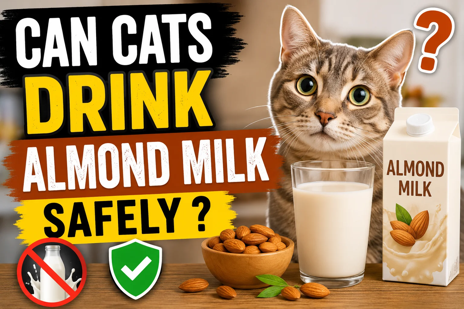 Cats Drink Almond Milk