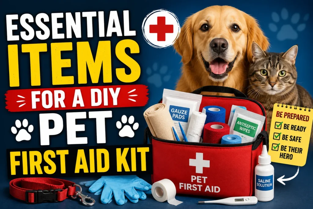 Essential Items For a DIY Pet First Aid Kit