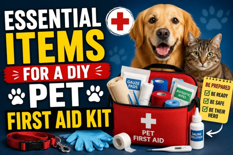 Essential Items For a DIY Pet First Aid Kit