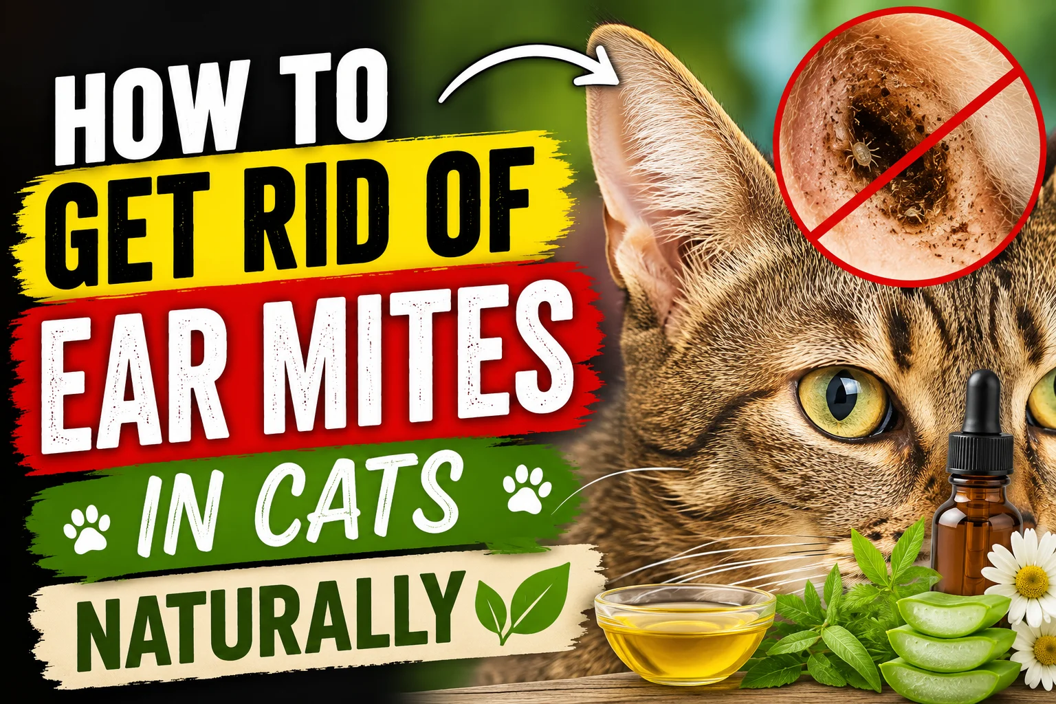 Get Rid of Ear Mites in Cats Naturally