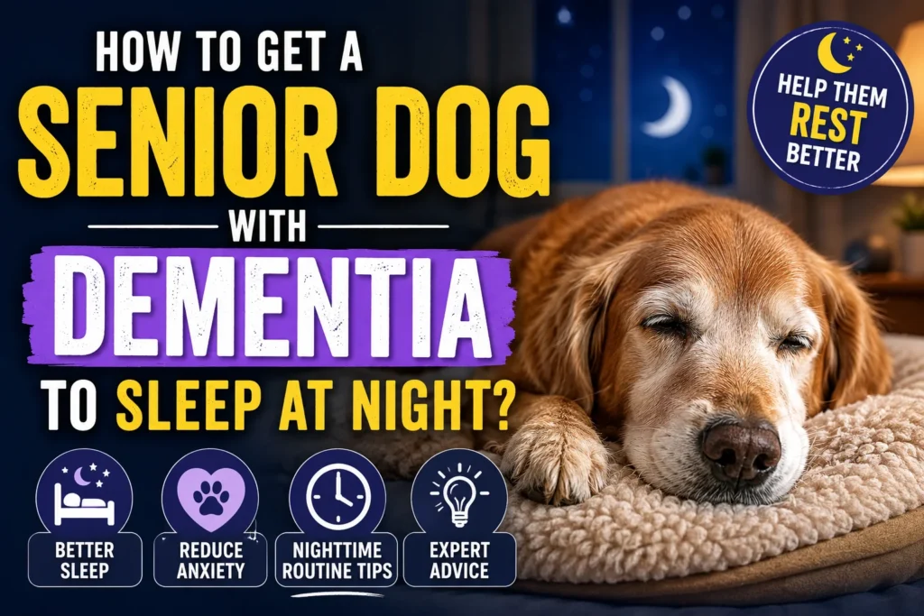 Get a Senior Dog with Dementia to Sleep at Night