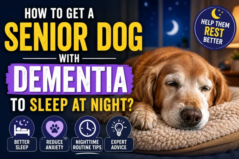 Get a Senior Dog with Dementia to Sleep at Night