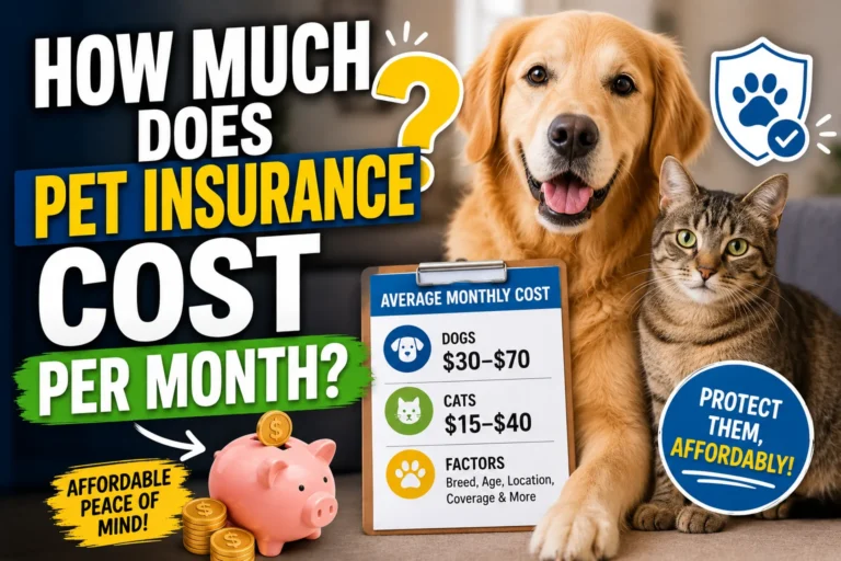 How Much Does Pet Insurance Cost Per Month?
