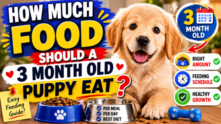 How Much Food Should A 3 Month Old Puppy Eat?