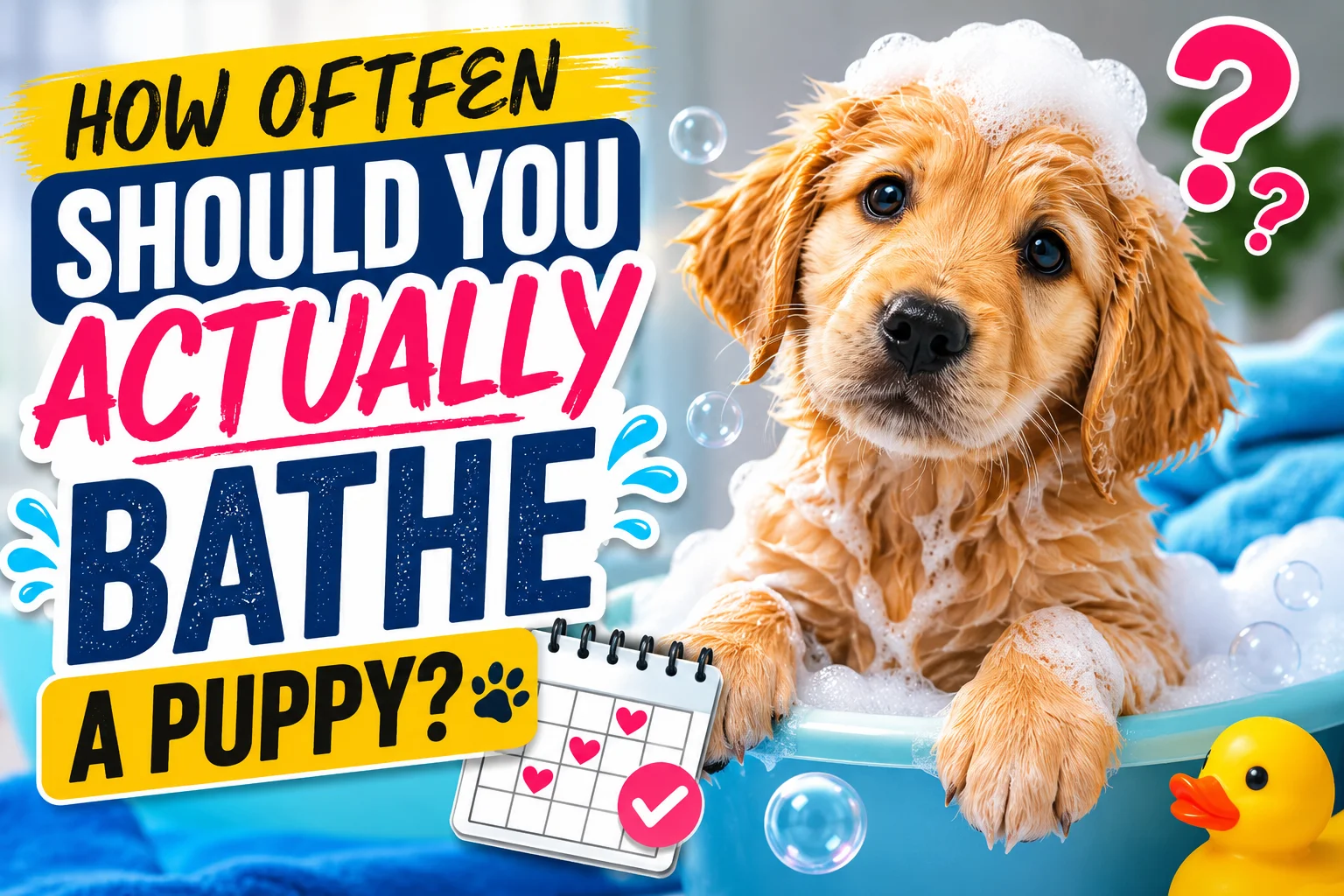How Often Should You Actually Bathe a Puppy?