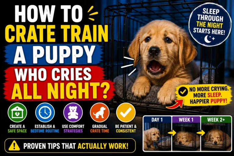 How To Crate Train A Puppy Who Cries All Night?