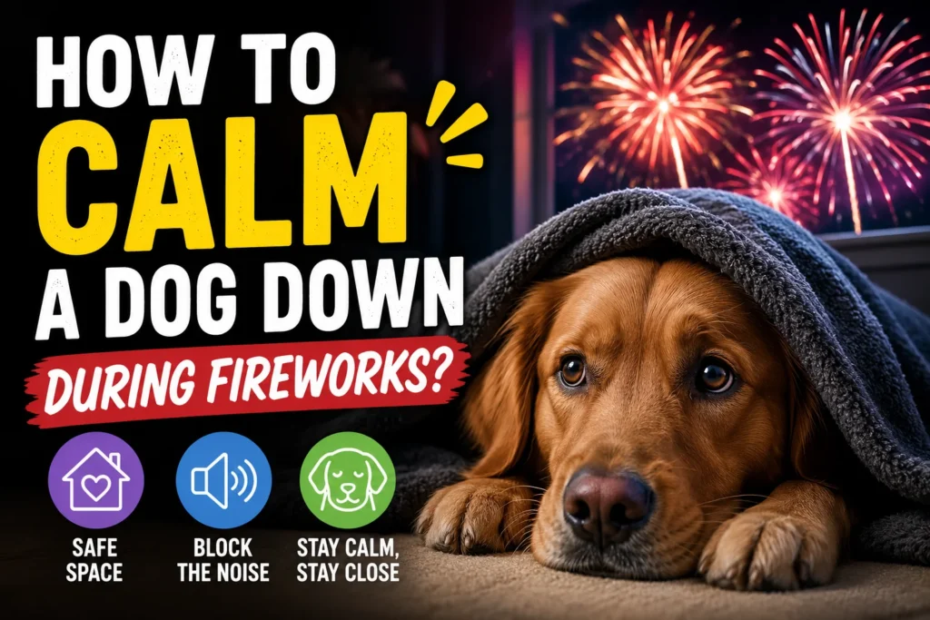 How to Calm a Dog Down During Fireworks?