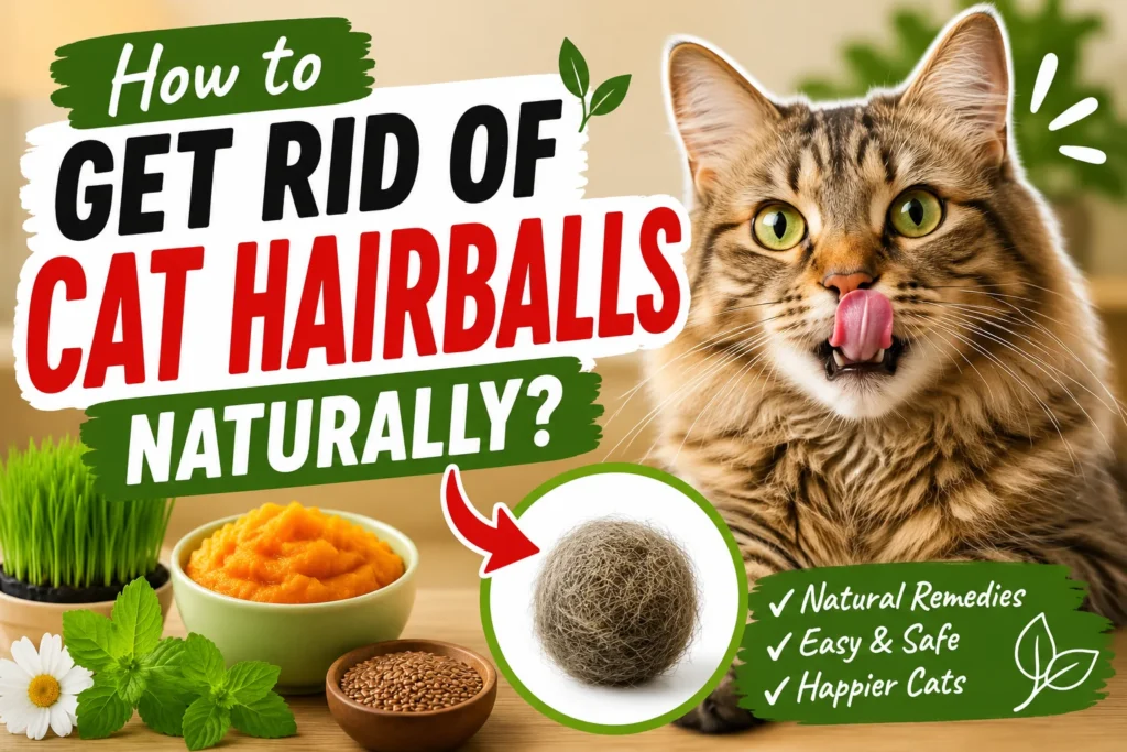 How to Get Rid of Cat Hairballs Naturally?