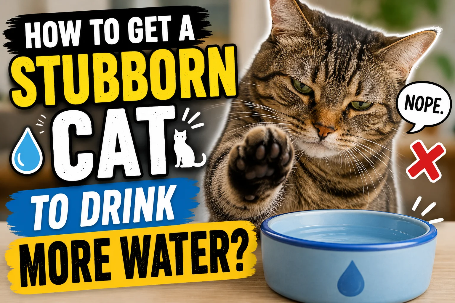 How to Get a Stubborn Cat to Drink More Water?
