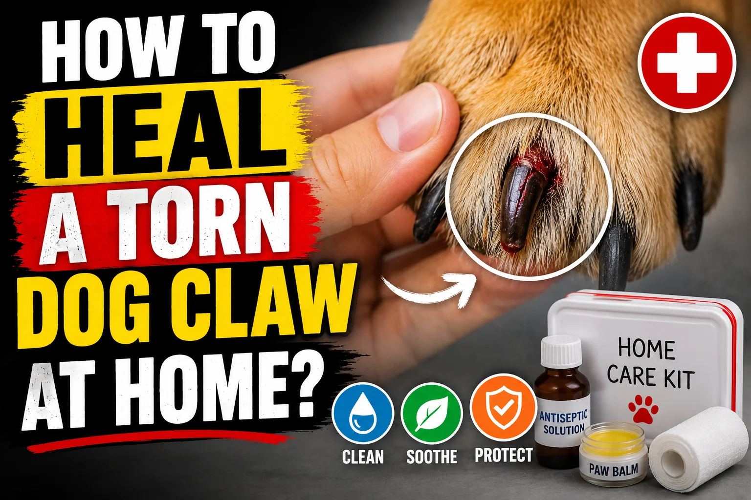 How to Heal a Torn Dog Claw at Home?