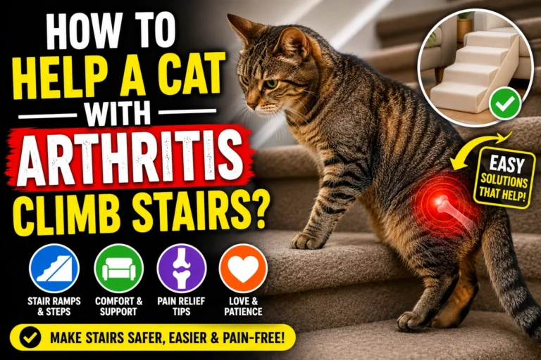 How to Help a Cat with Arthritis Climb Stairs?