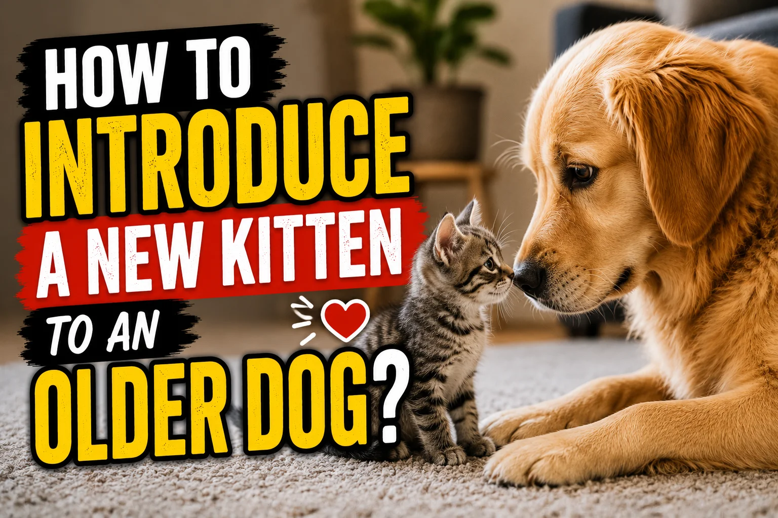 How to Introduce a New Kitten to an Older Dog?