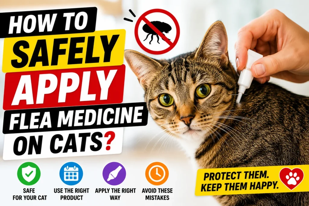 How to Safely Apply Flea Medicine on Cats?