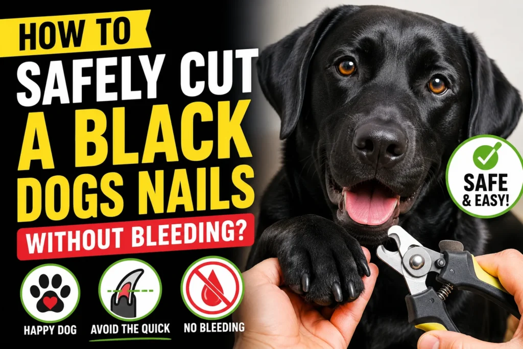 How to Safely Cut a Black Dogs Nails Without Bleeding?