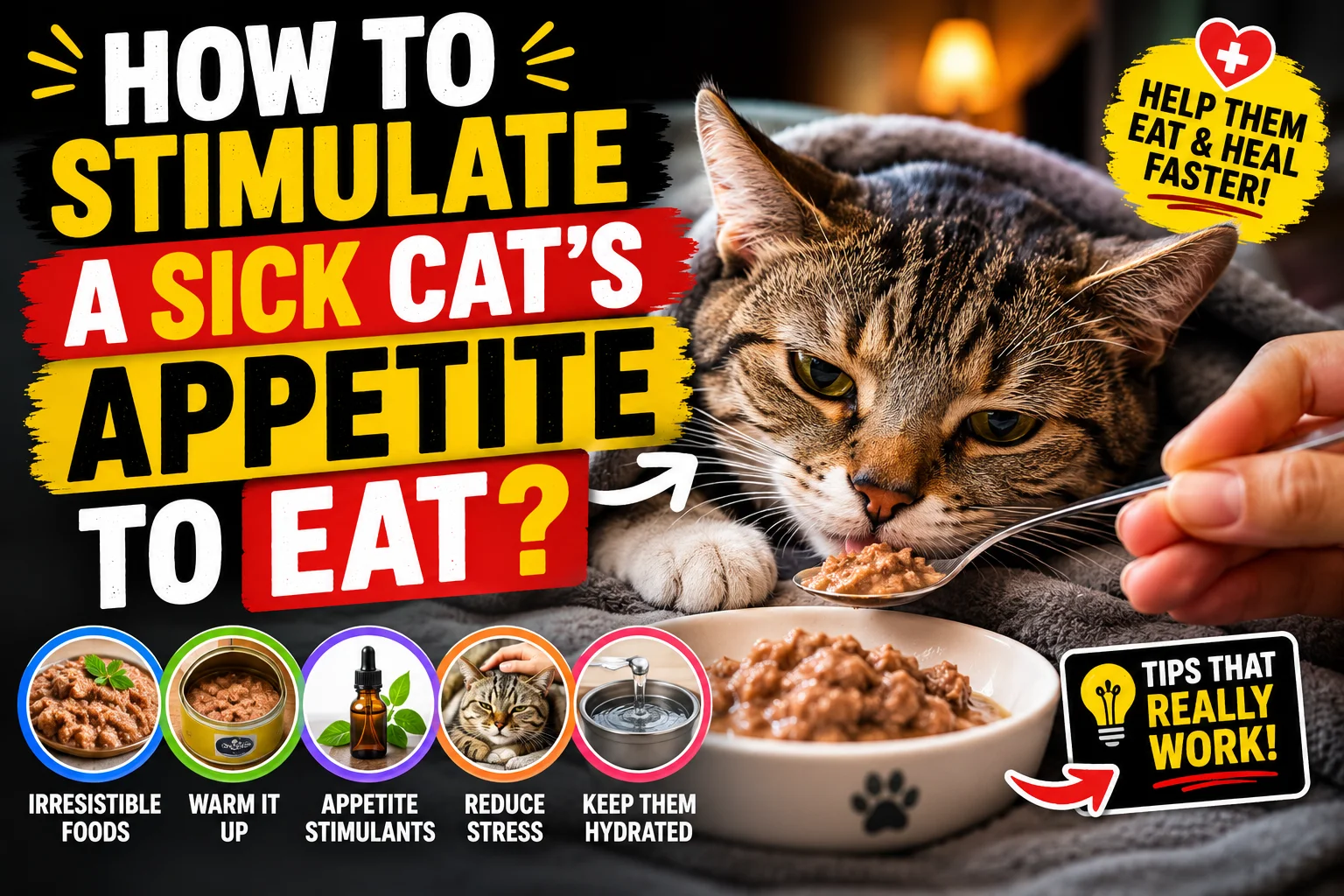 How to Stimulate a Sick Cats Appetite to Eat?