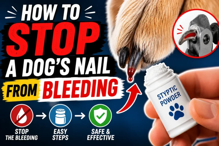How to Stop a Dogs Nail from Bleeding if Cut?