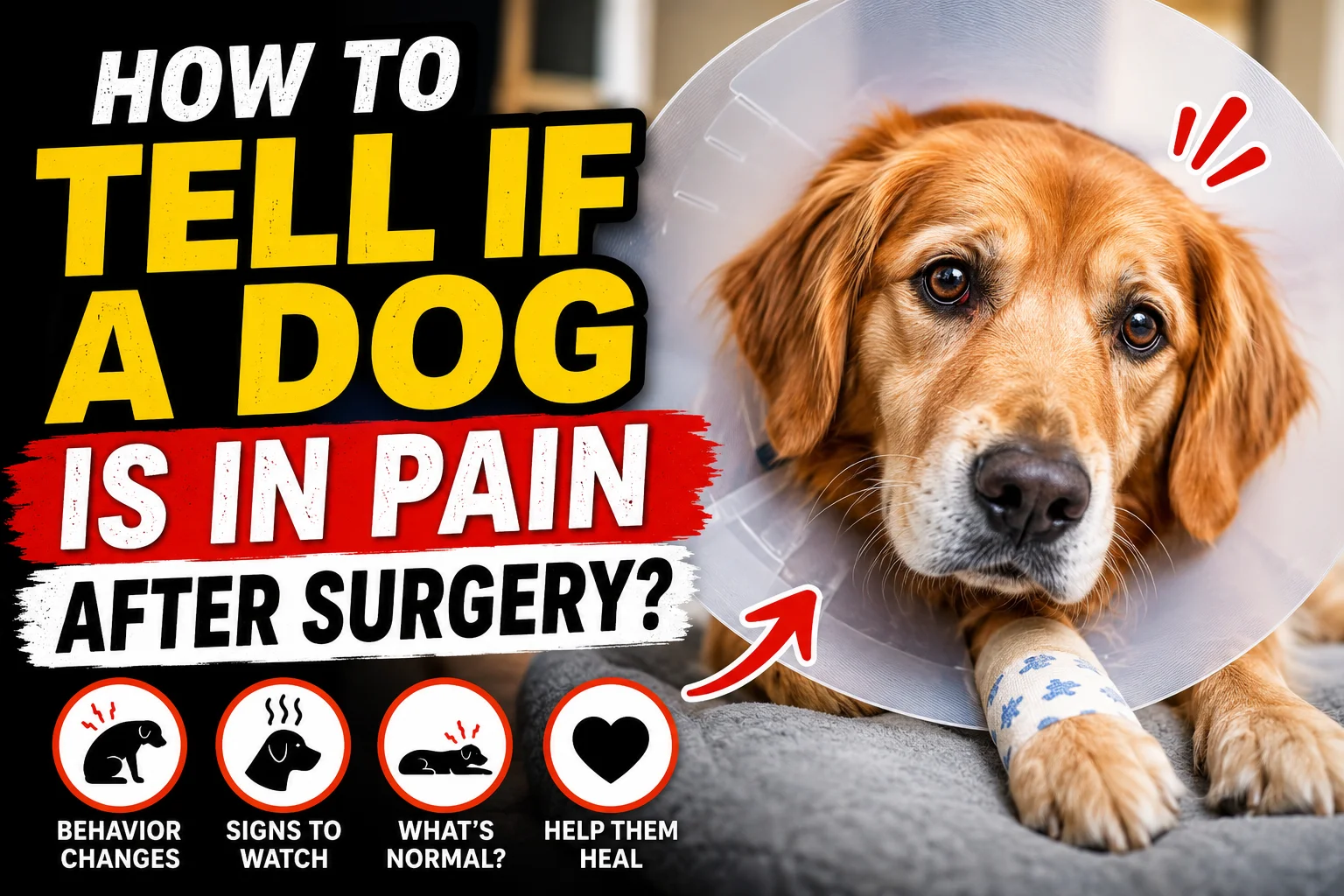 How to Tell If a Dog Is in Pain After Surgery?