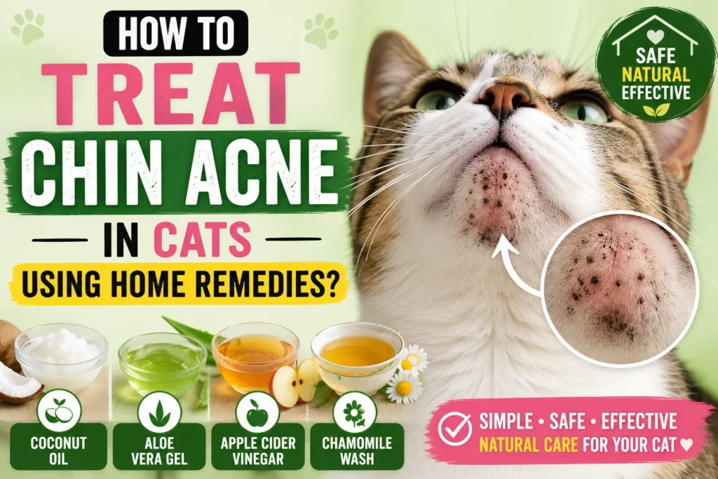 How to Treat Chin Acne in Cats Using Home Remedies?