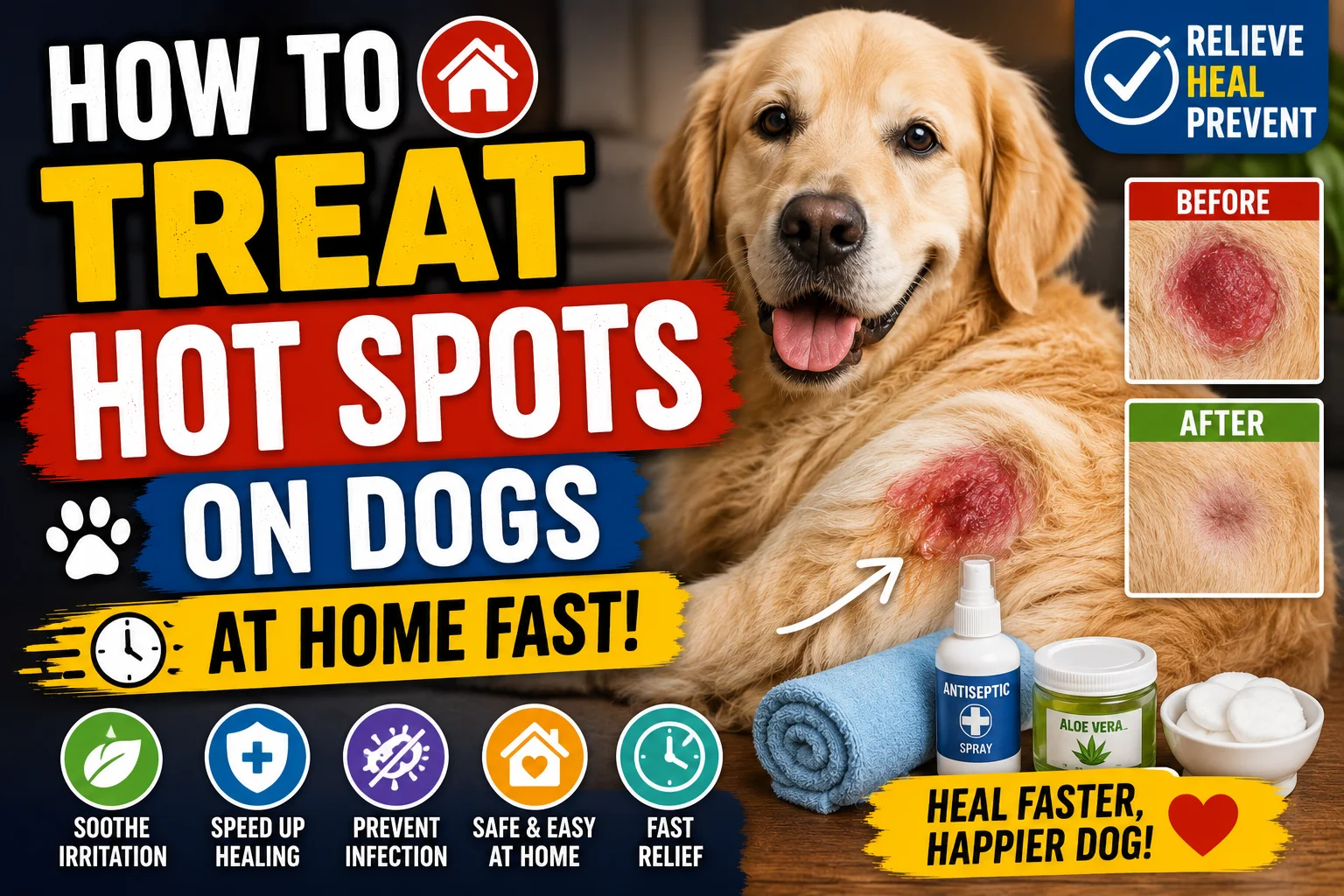 How to Treat Hot Spots on Dogs at Home Fast?