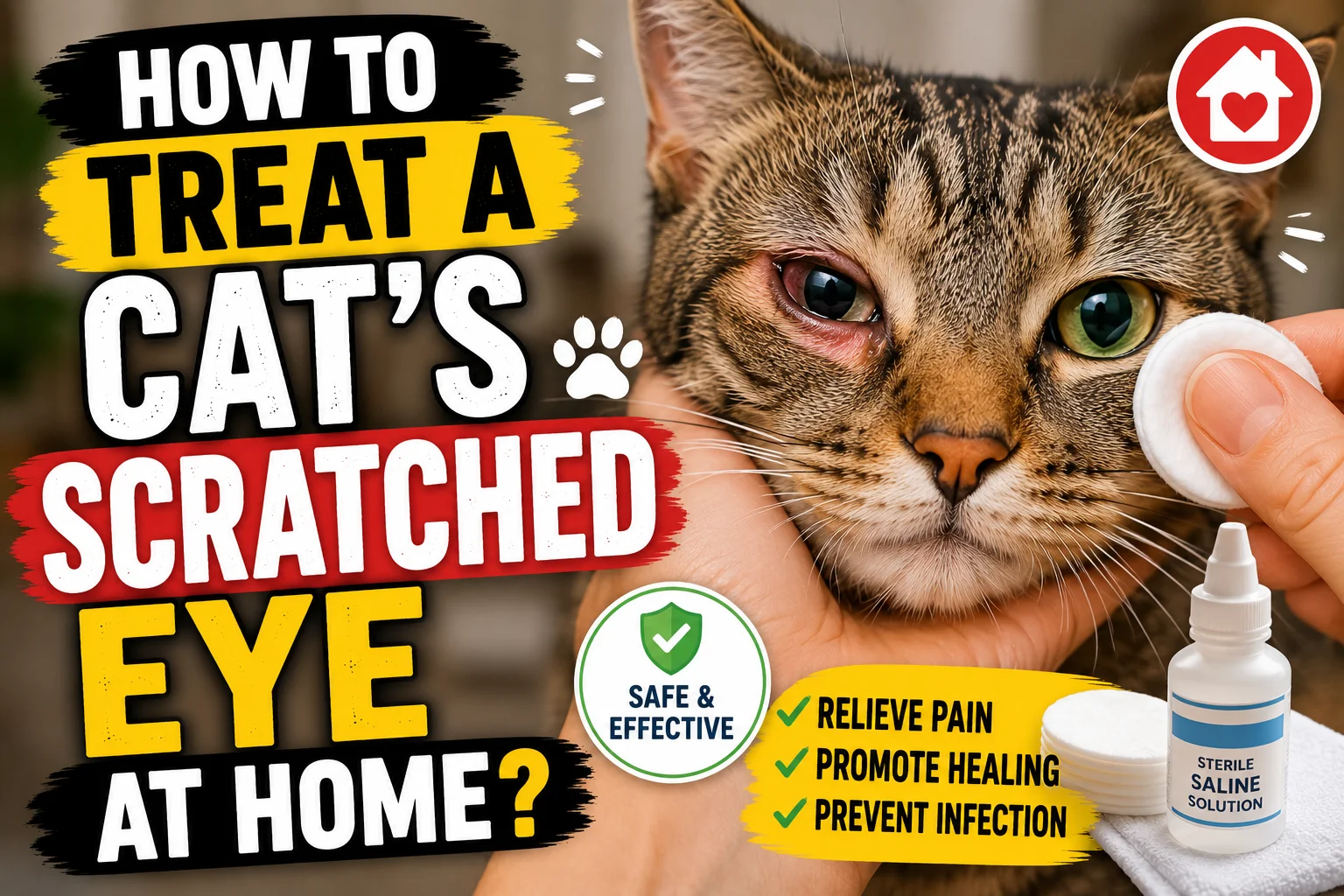 How to Treat a Cats Scratched Eye at Home?