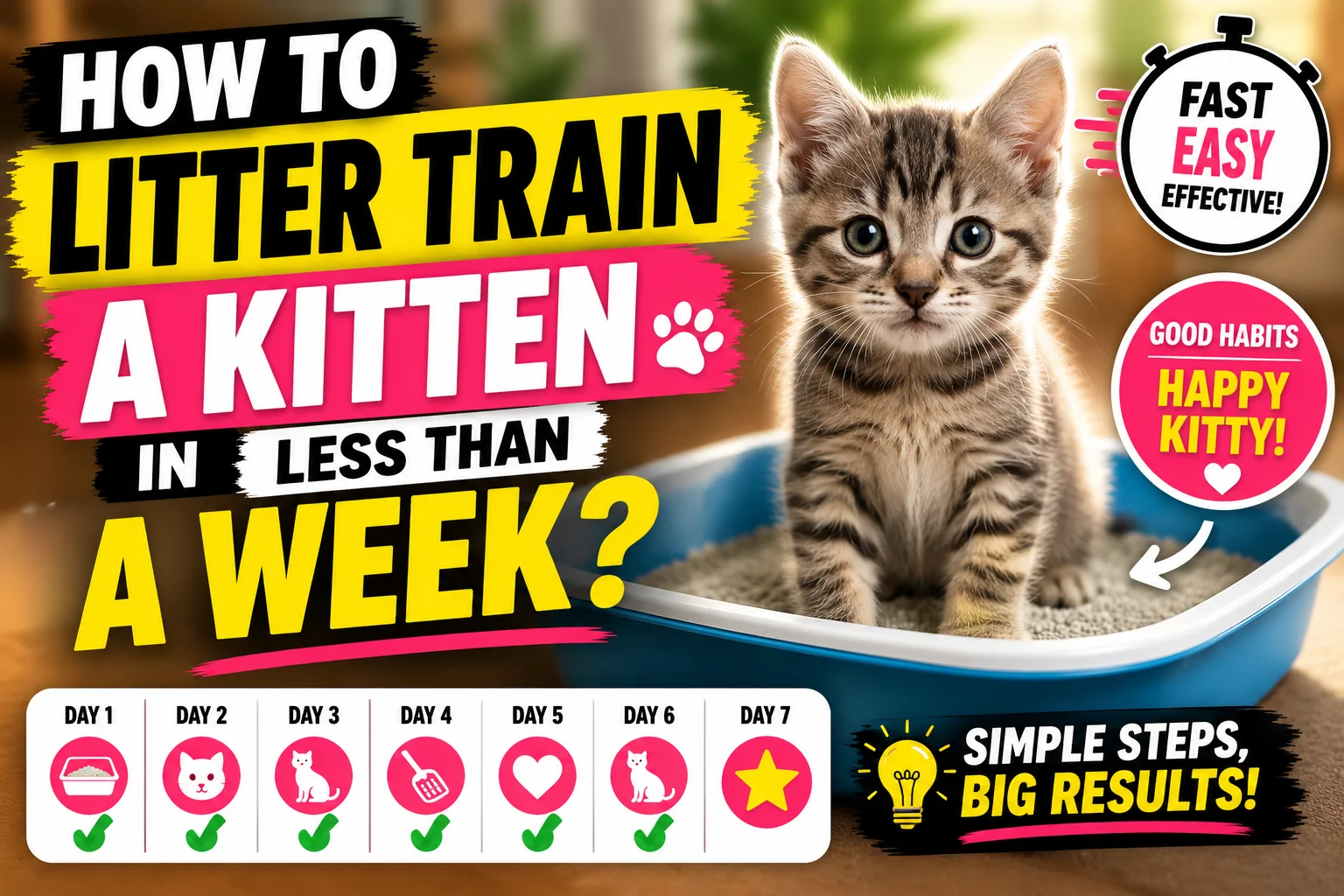 Litter Train a Kitten in Less Than a Week
