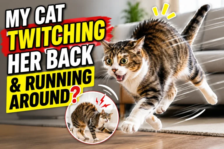 My Cat Twitching Her Back and Running Around?