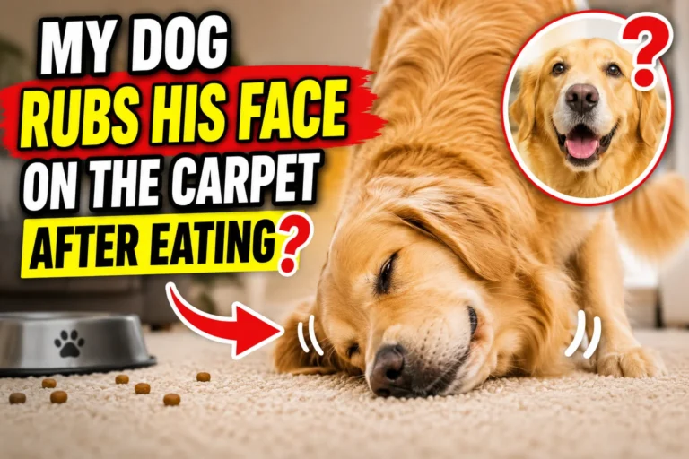 My Dog Rub His Face on the Carpet After Eating?