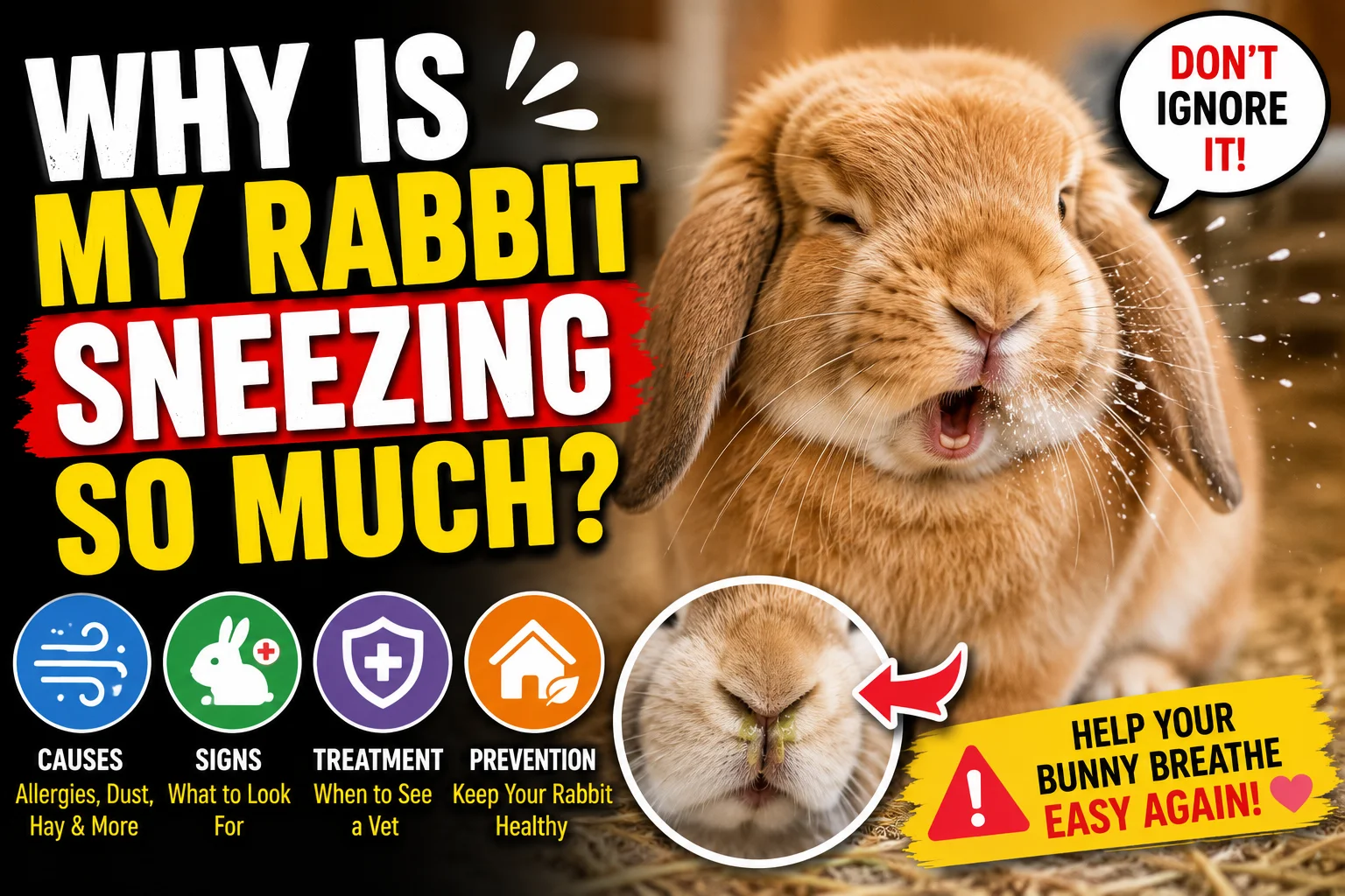 Why Is My Rabbit Sneezing So Much?