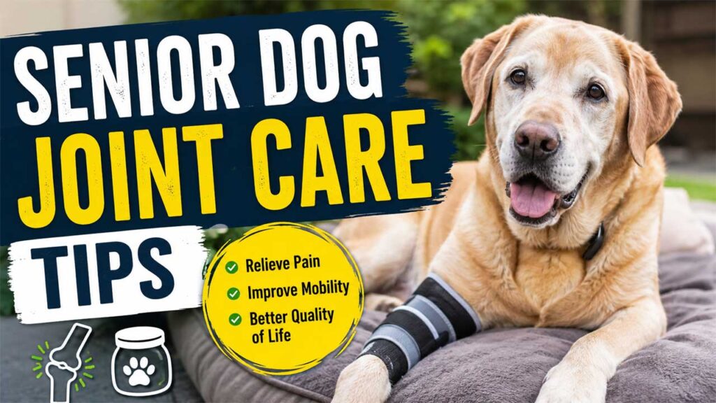 Senior dog joint care tips