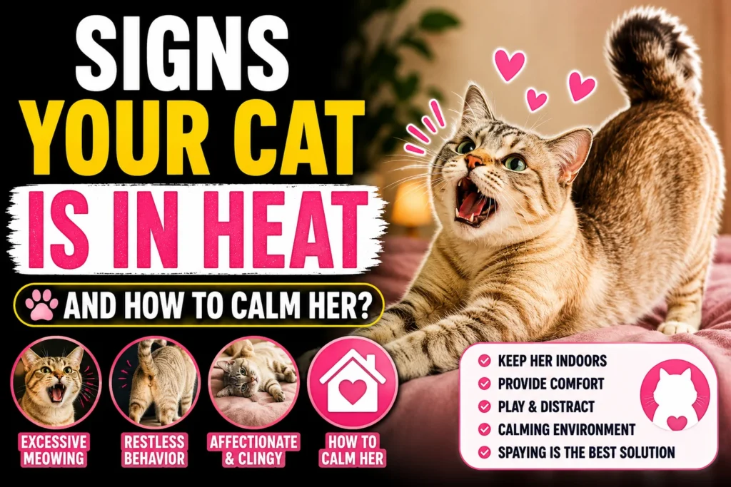 Signs Your Cat is in Heat and How to Calm Her?
