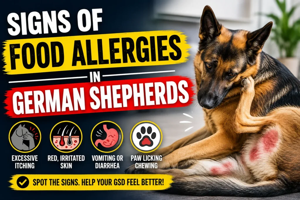 Signs of Food Allergies in German Shepherds