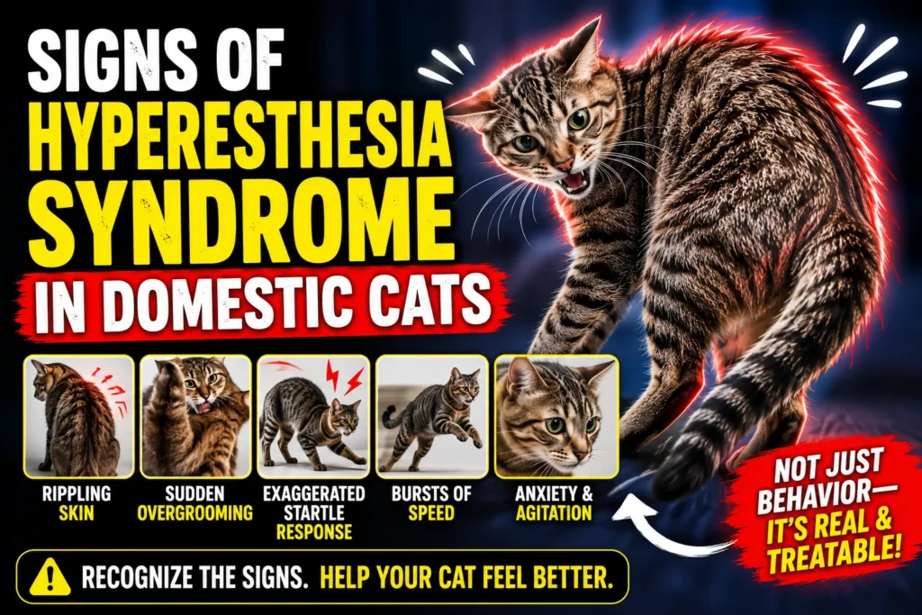 Signs of Hyperesthesia Syndrome In Domestic Cats