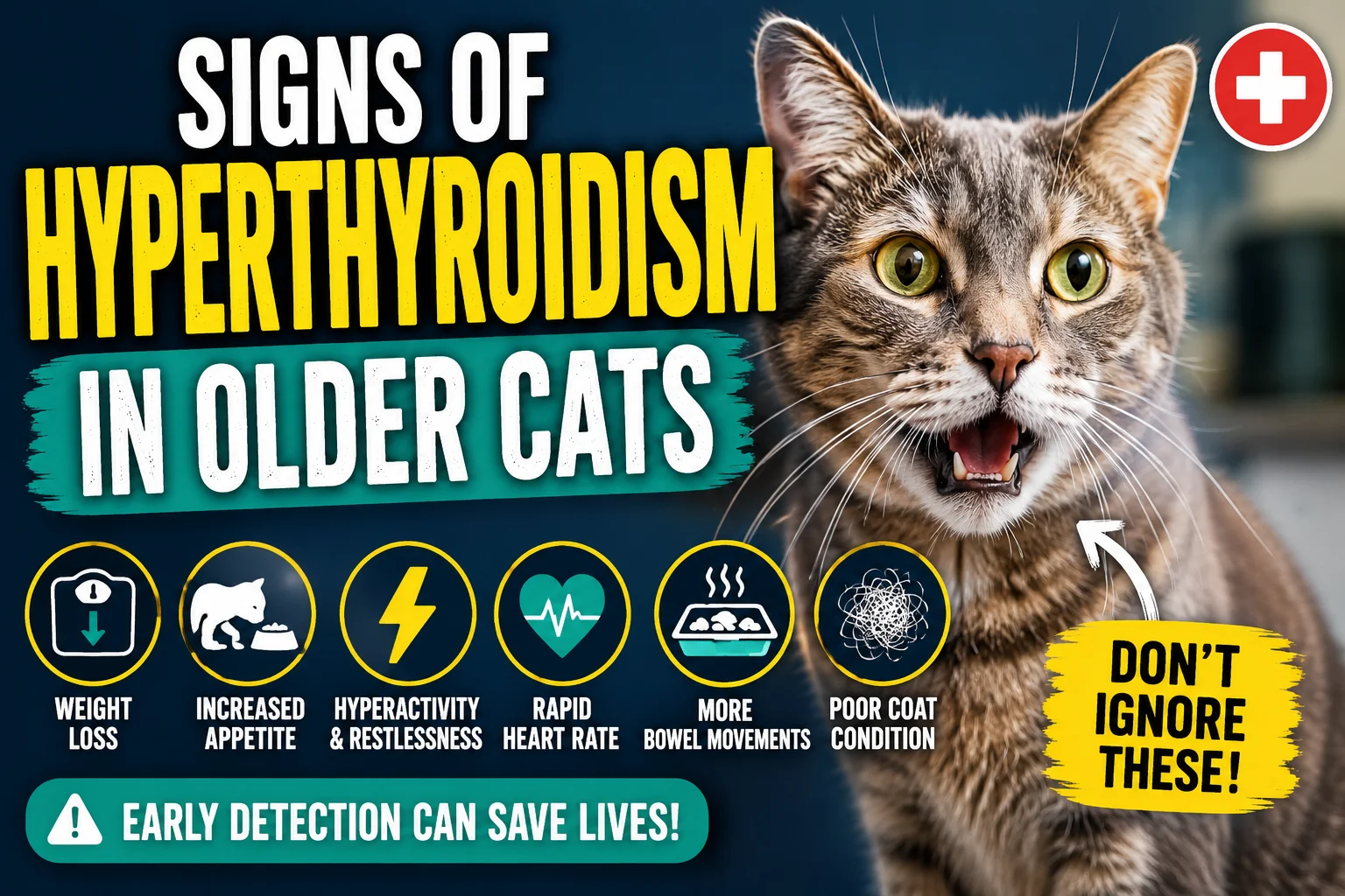 Signs of Hyperthyroidism in Older Cats