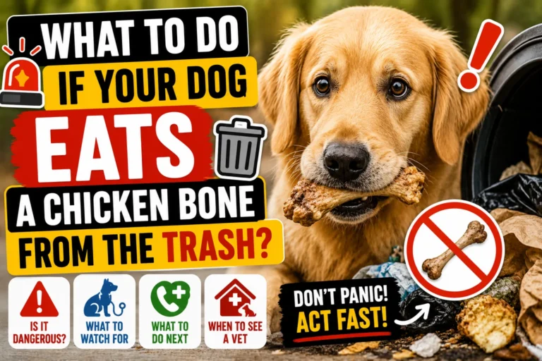 What To Do If Your Dog Eats a Chicken Bone From The Trash?