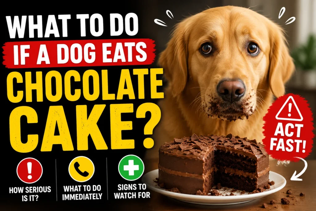 What to Do If a Dog Eats Chocolate Cake?
