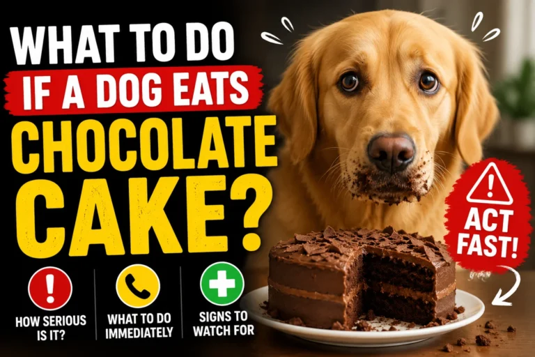 What to Do If a Dog Eats Chocolate Cake?