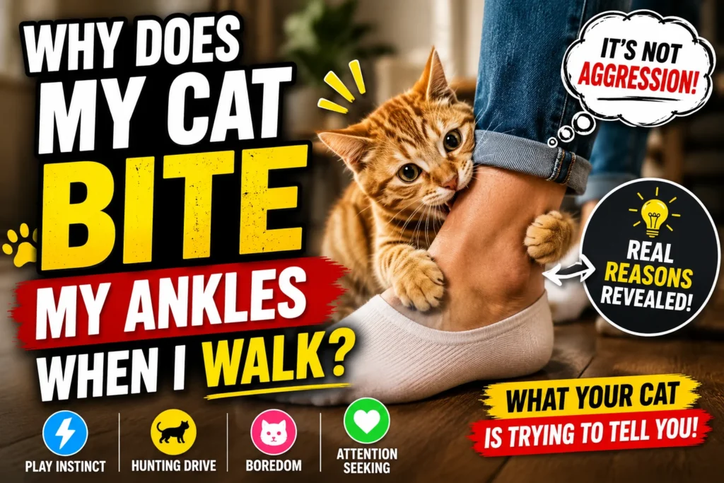 Why Does My Cat Bite My Ankles When I Walk?