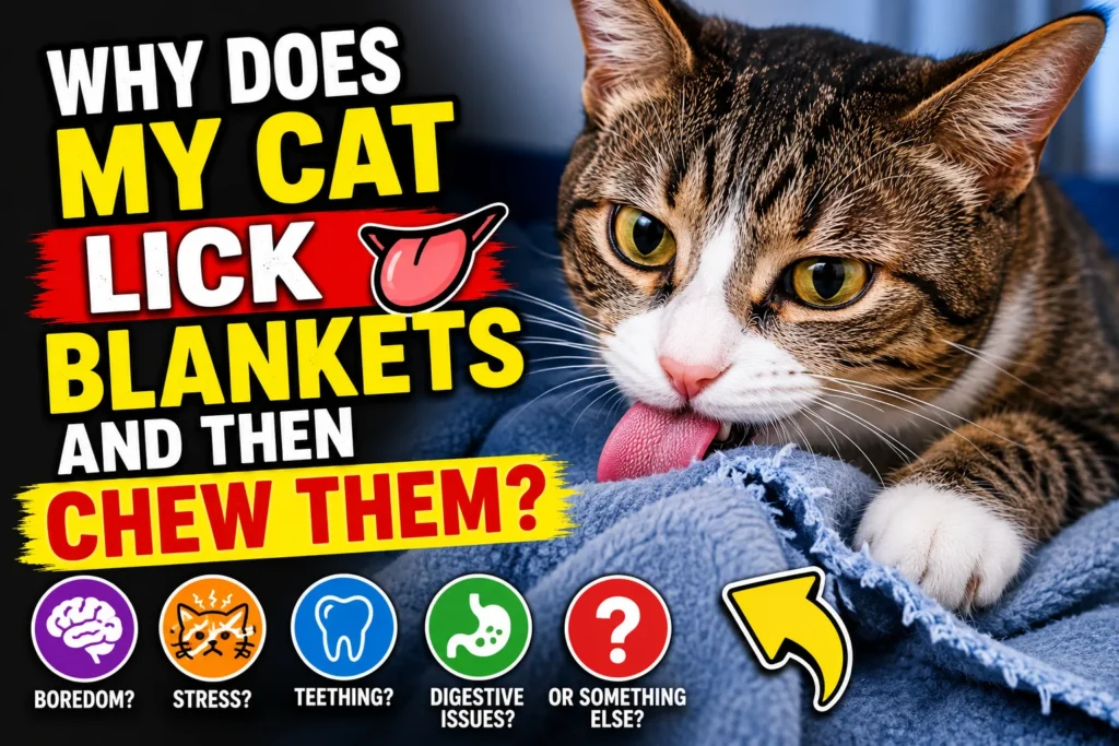 Why Does My Cat Lick Blankets and Then Chew Them?