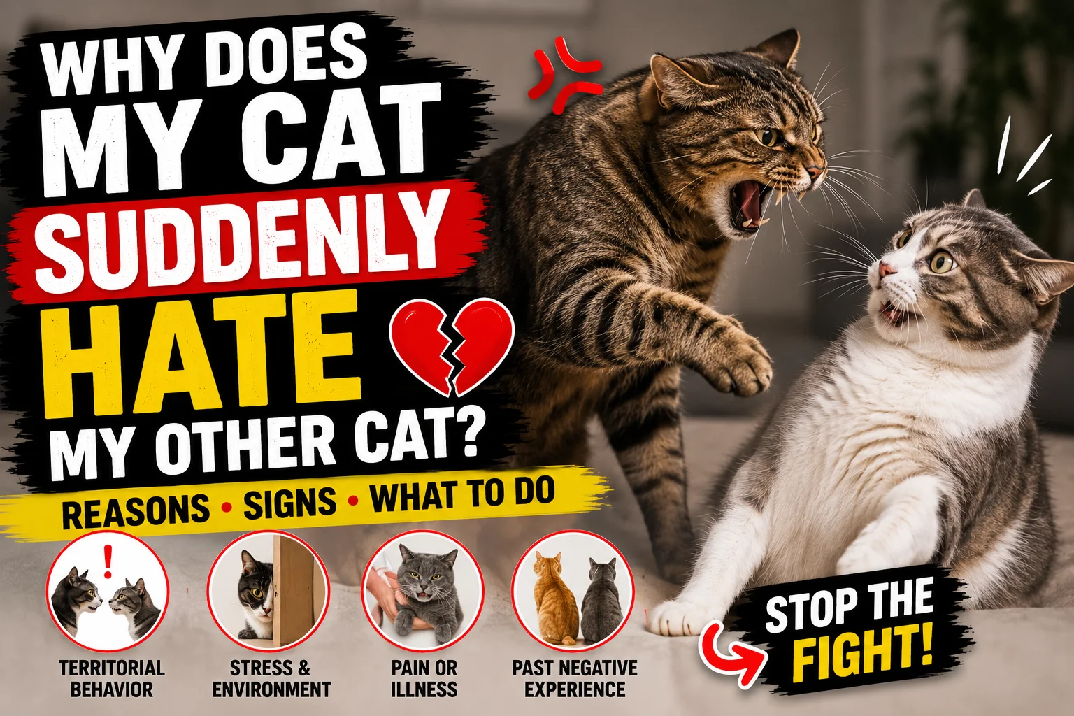 Why Does My Cat Suddenly Hate My Other Cat?