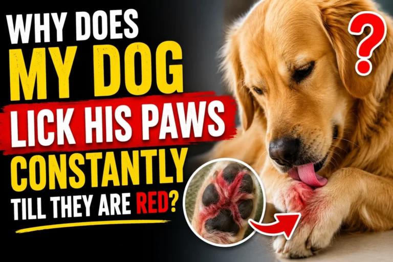 Why Does My Dog Lick His Paws Constantly Till They Are Red?