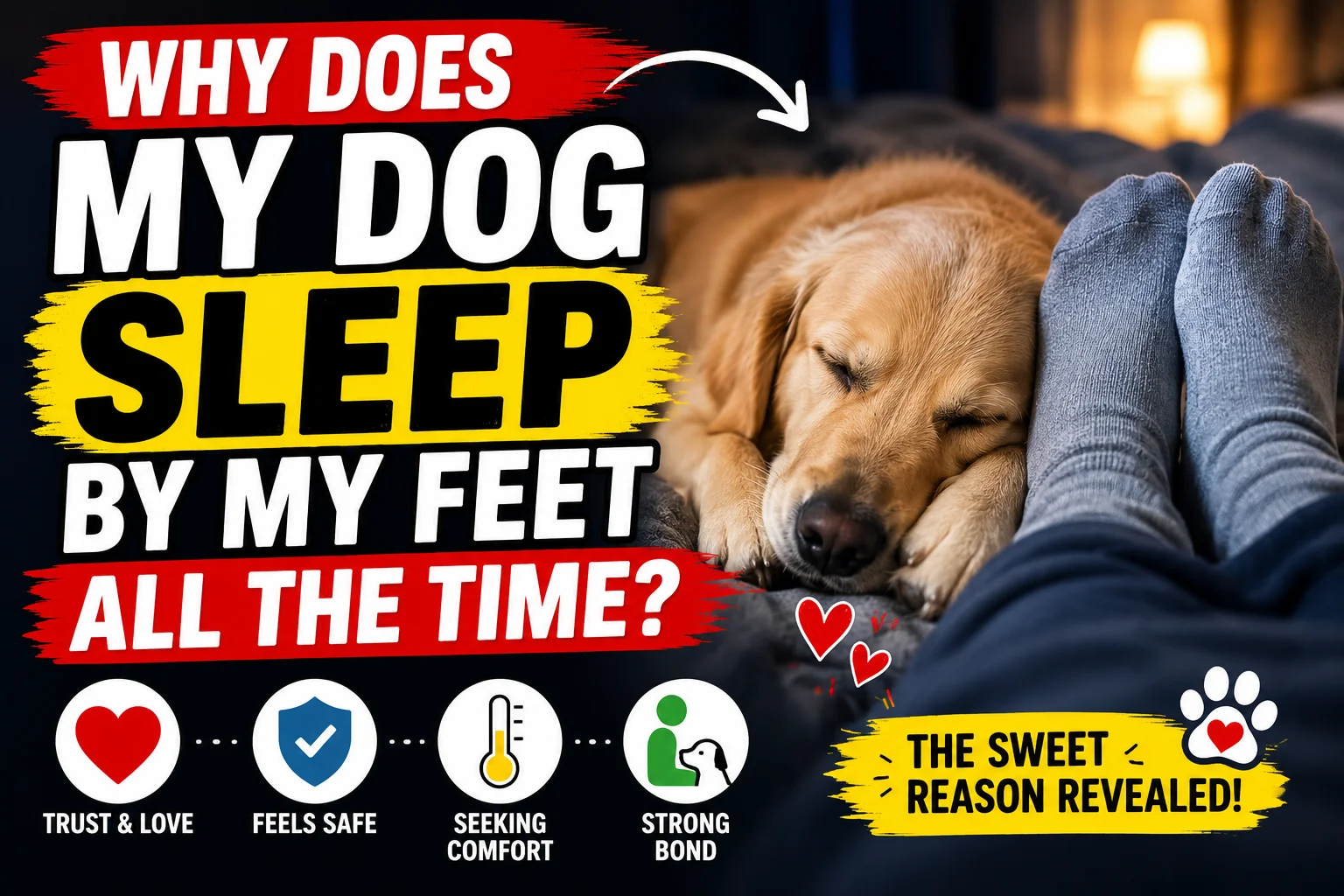 Why Does My Dog Sleep By My Feet All The Time?