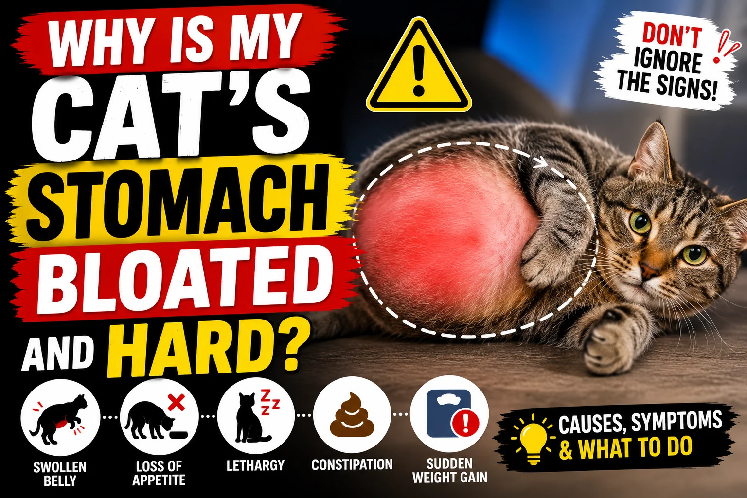 Why Is My Cat’s Stomach Bloated and Hard
